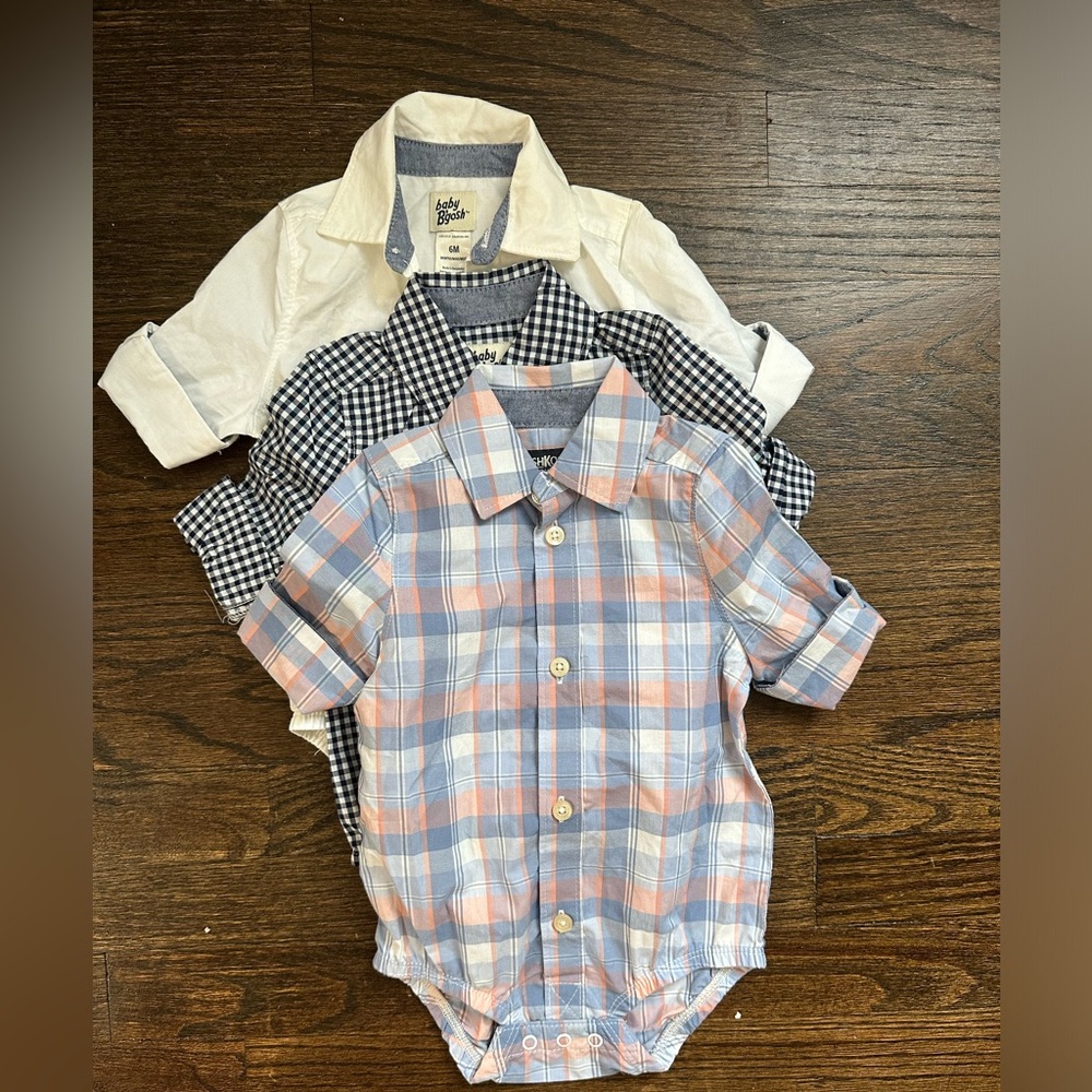 OSHGOSH 6 month polos (set of three)
